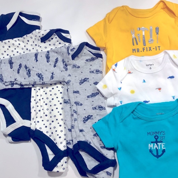 Carter's Other - 6-piece bundle 0-3 & 6 months onesies
